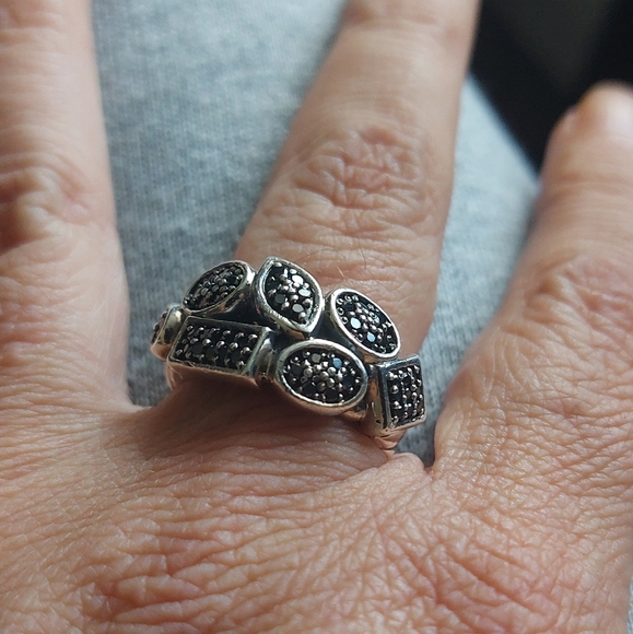 David Yurman Confetti Black Diamond Ring - Picture 5 of 10